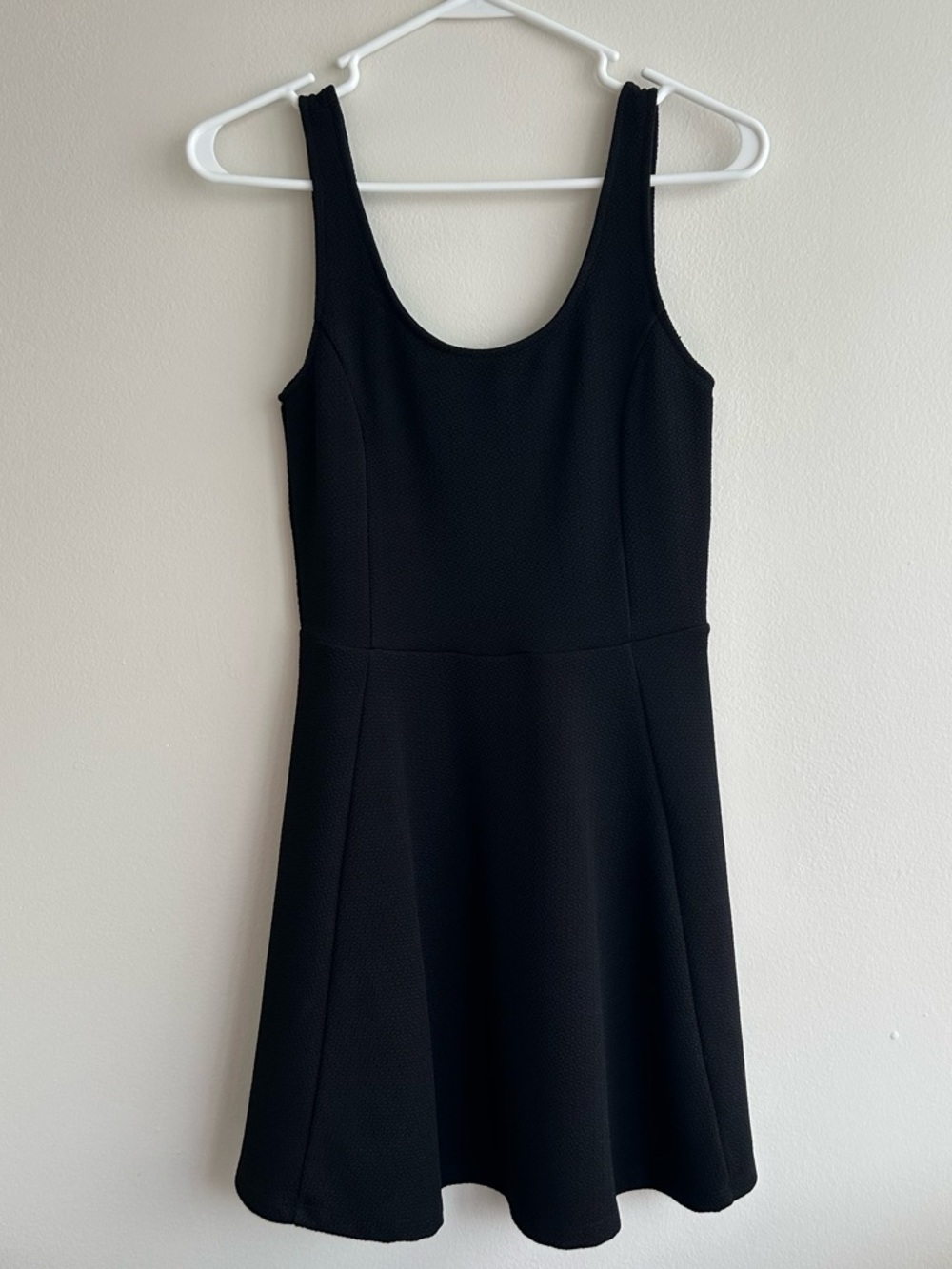 H&M Black Scoop-Neck Mini Dress